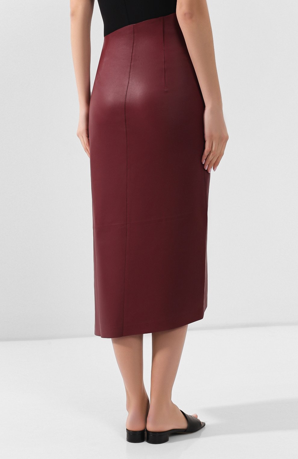 Кожаная юбка THE ROW, арт. 4960L185, фото 4