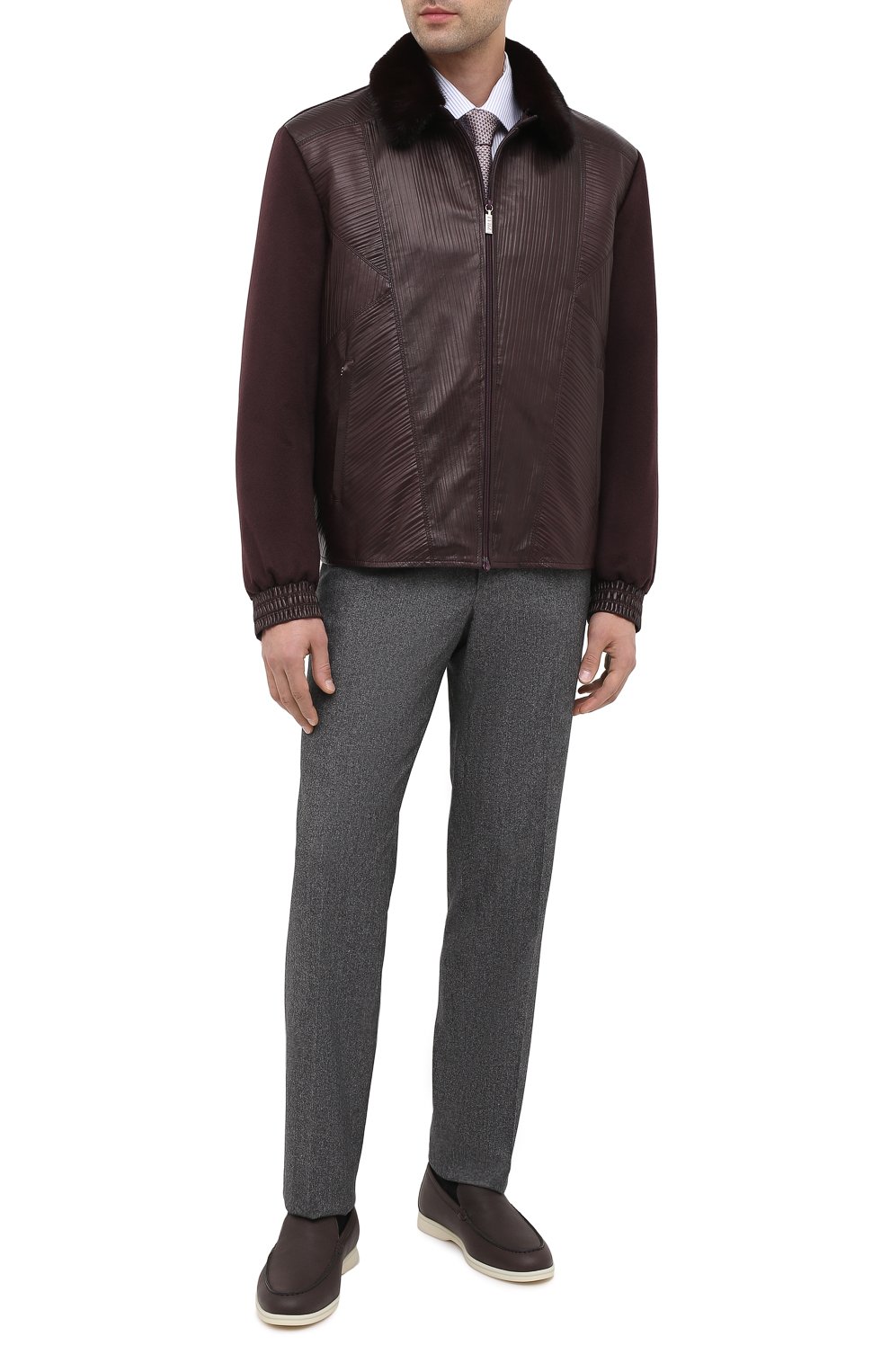 Комбинированный бомбер с воротником из норки ZILLI, арт. MAU-IND0C-D0671/1003, фото 2