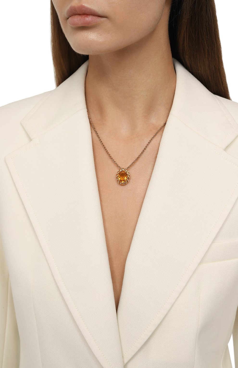 Подвеска на цепочке SECRETS JEWELRY золотого цвета по цене 35710 руб., арт. ЦЦОП00720, фото 2 Подвеска на цепочке SECRETS JEWELRY, арт. ЦЦОП00720, фото 2