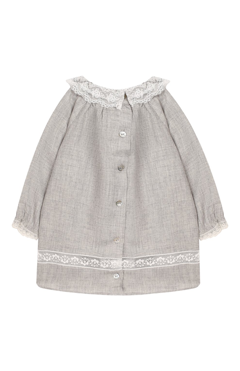 Платье из смеси вискозы и шерсти TARTINE ET CHOCOLAT серого цвета по цене 14850 руб., арт. TP30031/1M-1A, фото 2 Платье из смеси вискозы и шерсти TARTINE ET CHOCOLAT, арт. TP30031/1M-1A, фото 2