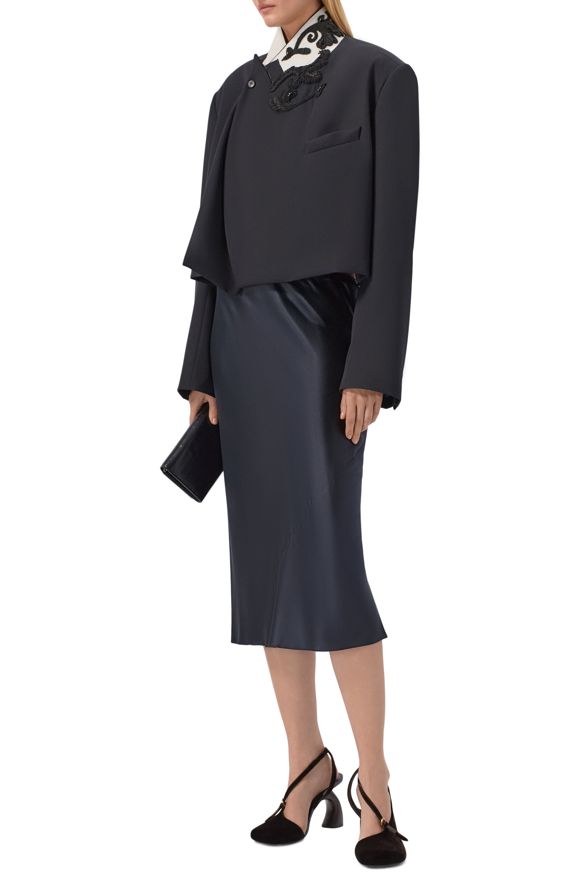 Шерстяной жакет DRIES VAN NOTEN черного цвета по цене 257000 руб., арт. 010419/3122, фото 2 Шерстяной жакет DRIES VAN NOTEN, арт. 010419/3122, фото 2
