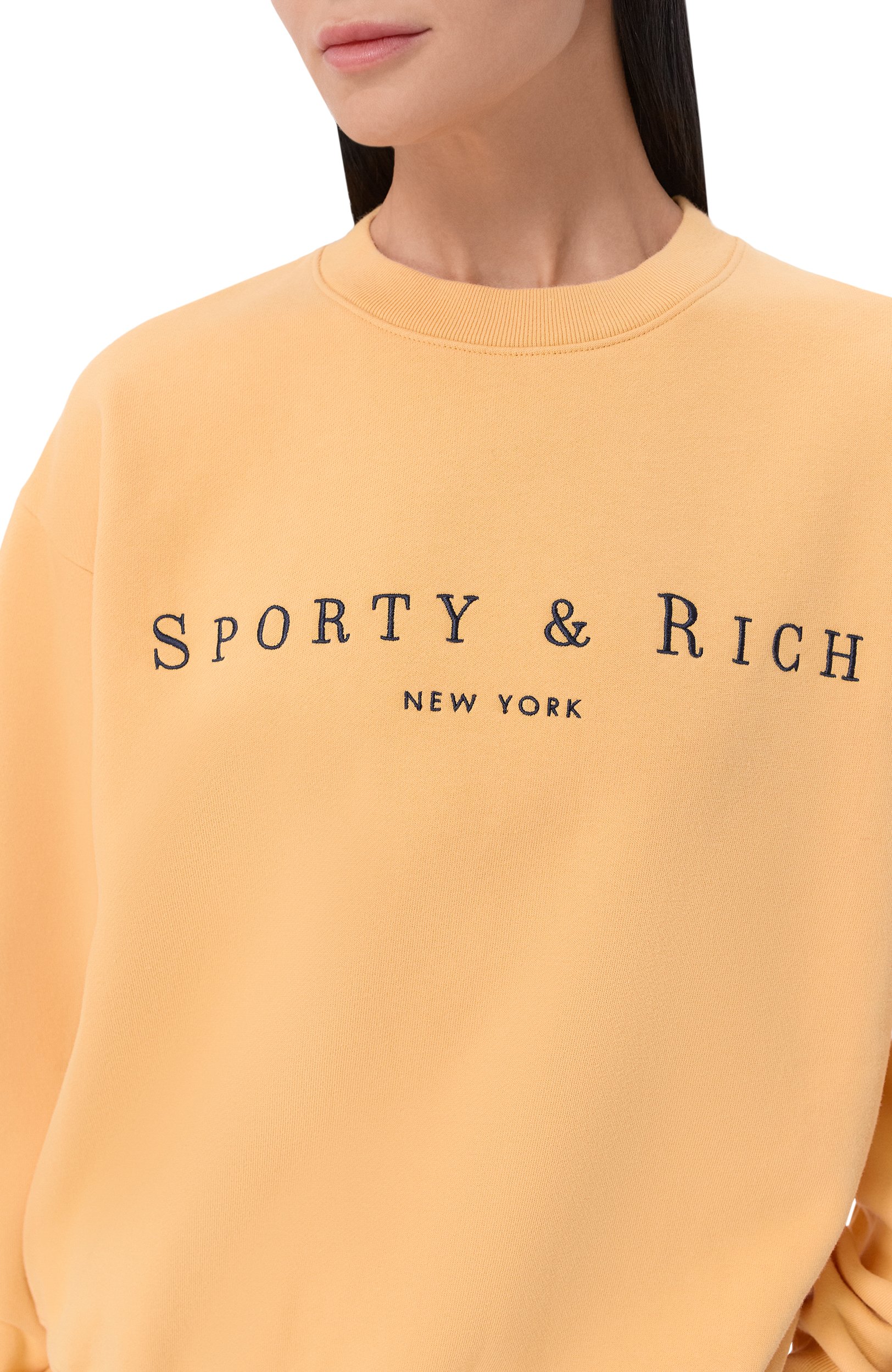 Хлопковый свитшот SPORTY AND RICH, арт. ST098712185YE35, фото 5