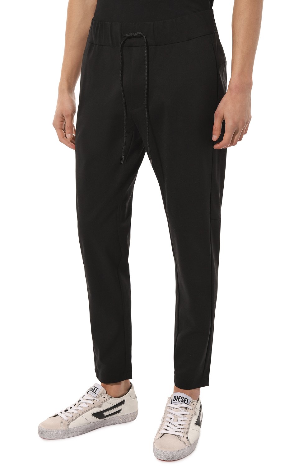 Хлопковые брюки KAZUYUKI KUMAGAI черного цвета по цене 48650 руб., арт. AP22-009, фото 3 Хлопковые брюки KAZUYUKI KUMAGAI, арт. AP22-009, фото 3