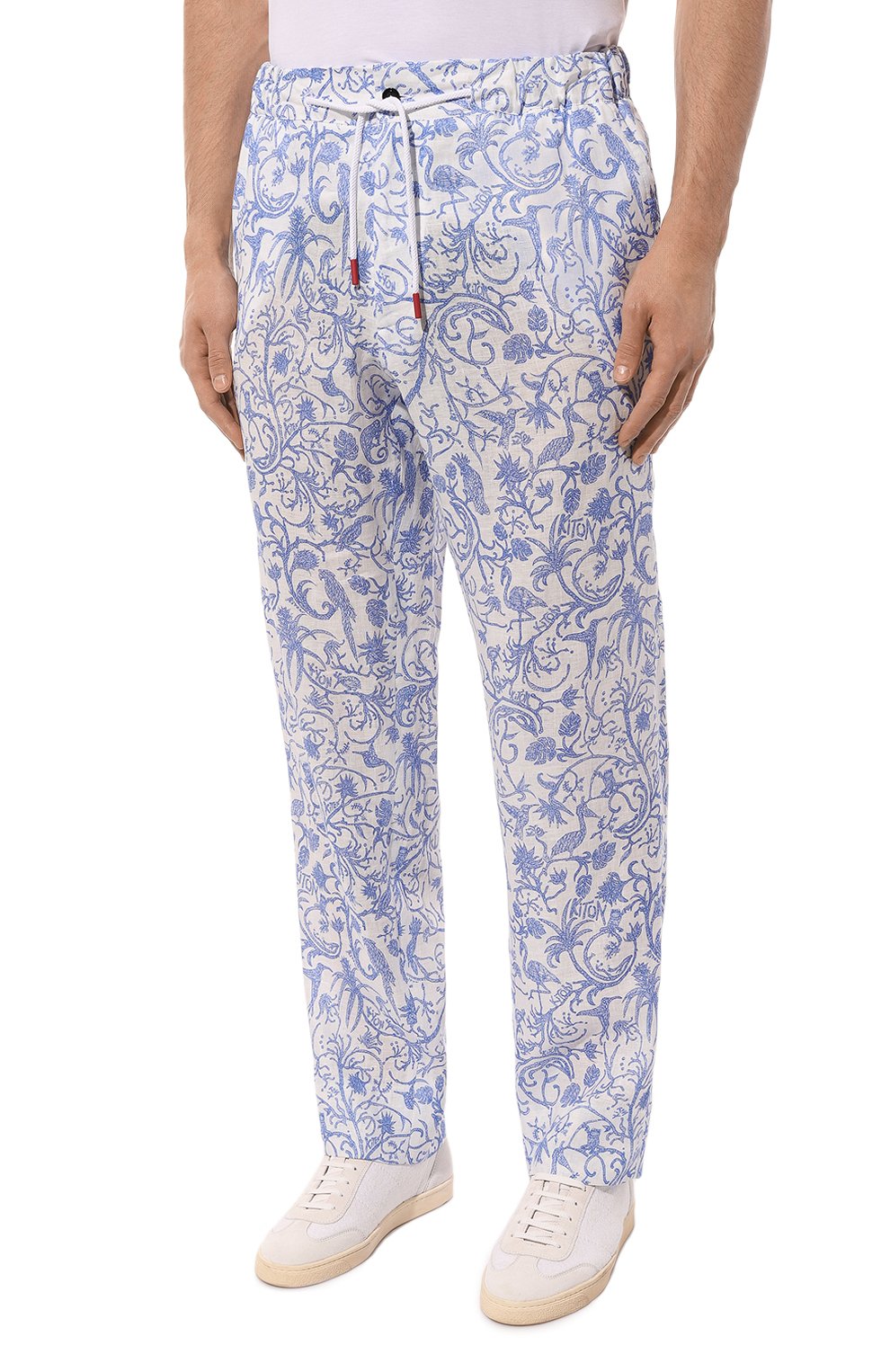 Льняные брюки KITON, арт. UPN001H08902, фото 3