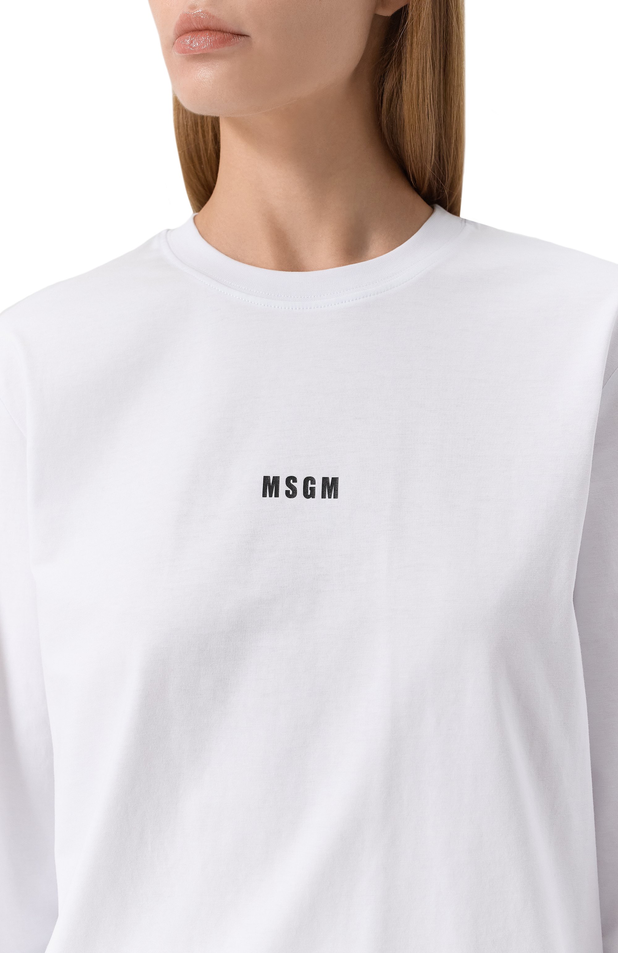 Хлопковый лонгслив MSGM, арт. 2000MDM501 200002, фото 5