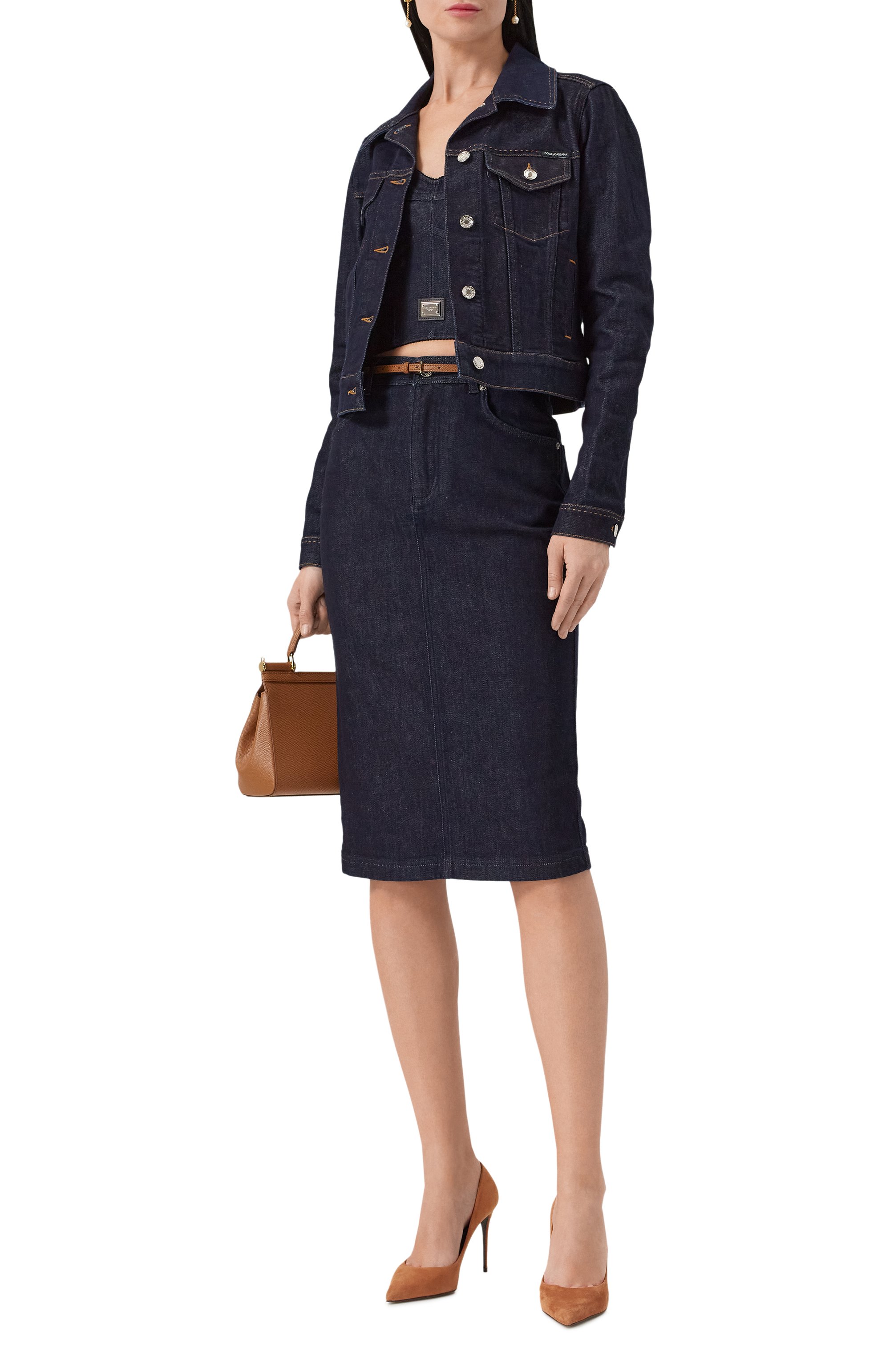 Джинсовый топ-корсет DOLCE & GABBANA, арт. F7W98D/G8LT2, фото 2