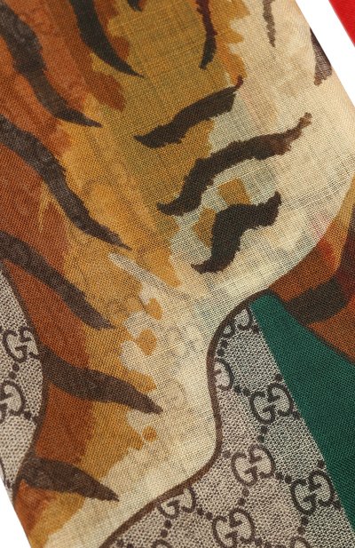 Шерстяной шарф GUCCI зеленого цвета по цене 43650 руб., арт. 495511/4G200, фото 2 Шерстяной шарф GUCCI, арт. 495511/4G200, фото 2