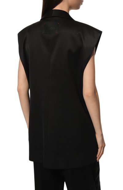 Жилет HUGO черного цвета по цене 24620 руб., арт. 50483443, фото 4 Жилет HUGO, арт. 50483443, фото 4