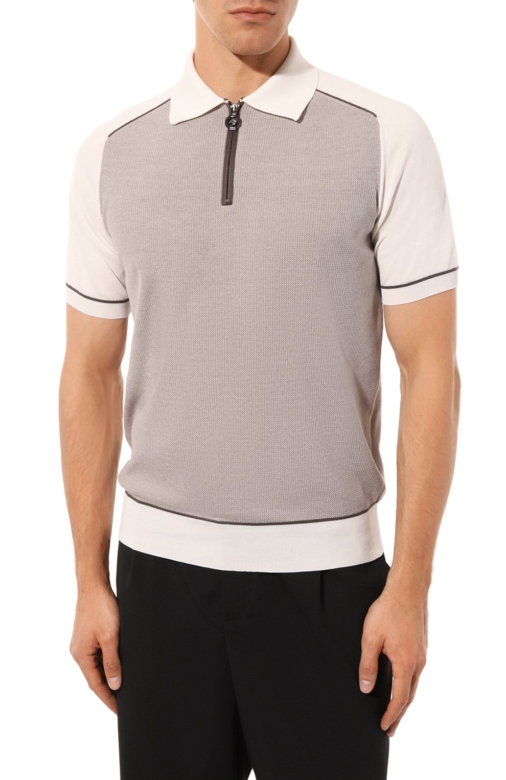 Поло из шелка и хлопка STEFANO RICCI, �арт. K616320P31/F23131, фото 3