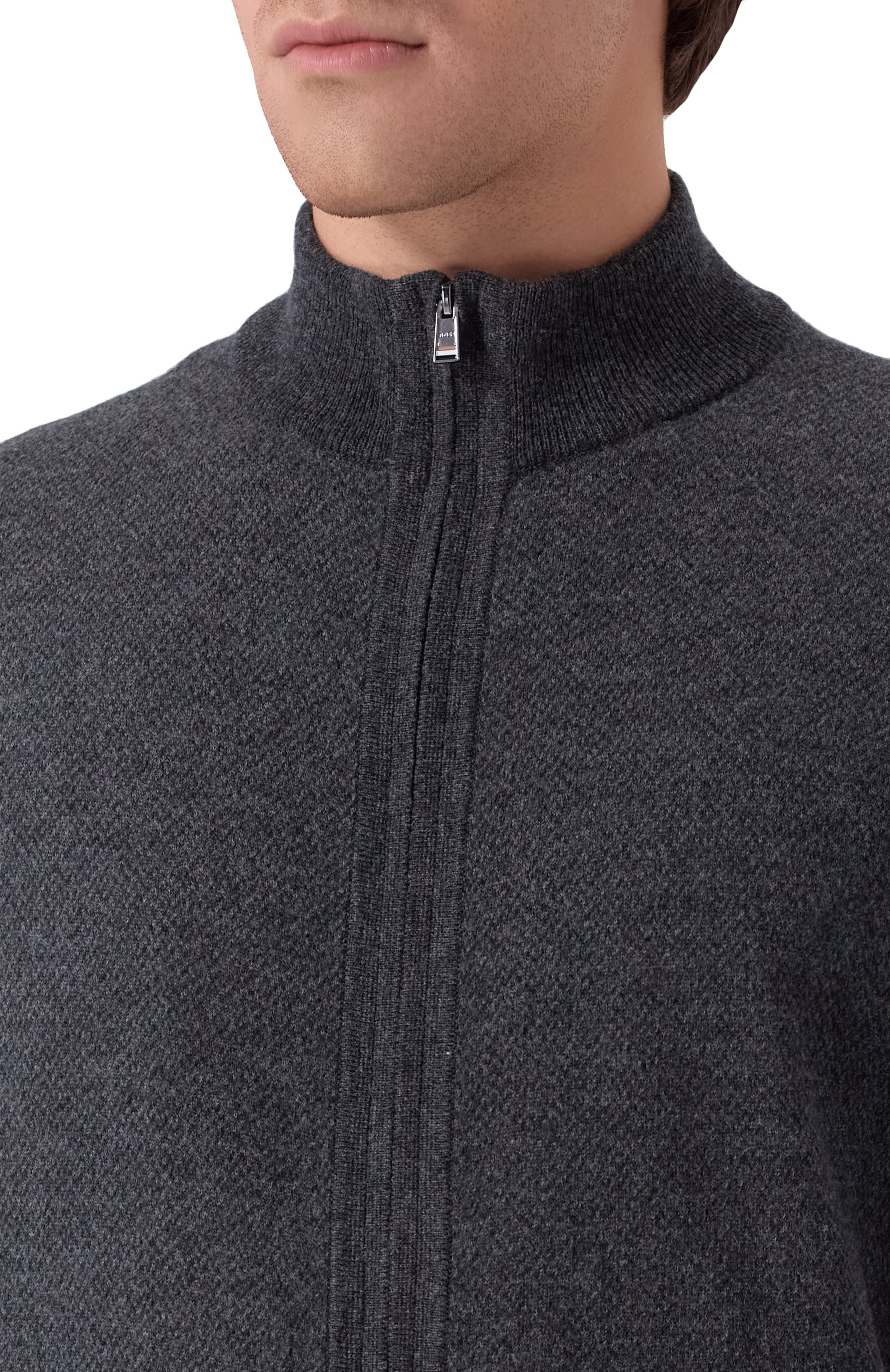 Кардиган из шерсти и хлопка BOSS, арт. 50549950, фото 5