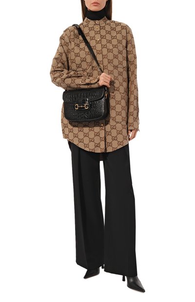 Хлопковая рубашка GUCCI бежевого цвета по цене 216000 руб., арт. 669337 ZAHT5, фото 2 Хлопковая рубашка GUCCI, арт. 669337 ZAHT5, фото 2