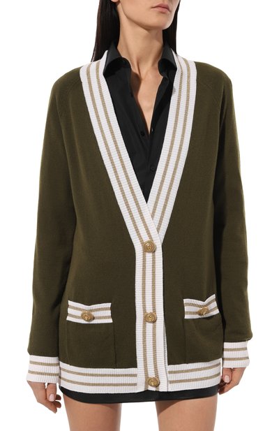 Кардиган из шерсти и кашемира BALMAIN, арт. AF1K0000KD97, фото 3