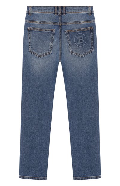 Джинсы BALMAIN синего цвета по цене 27100 руб., арт. 6M6750/MD210/12-16, фото 2 Джинсы BALMAIN, арт. 6M6750/MD210/12-16, фото 2