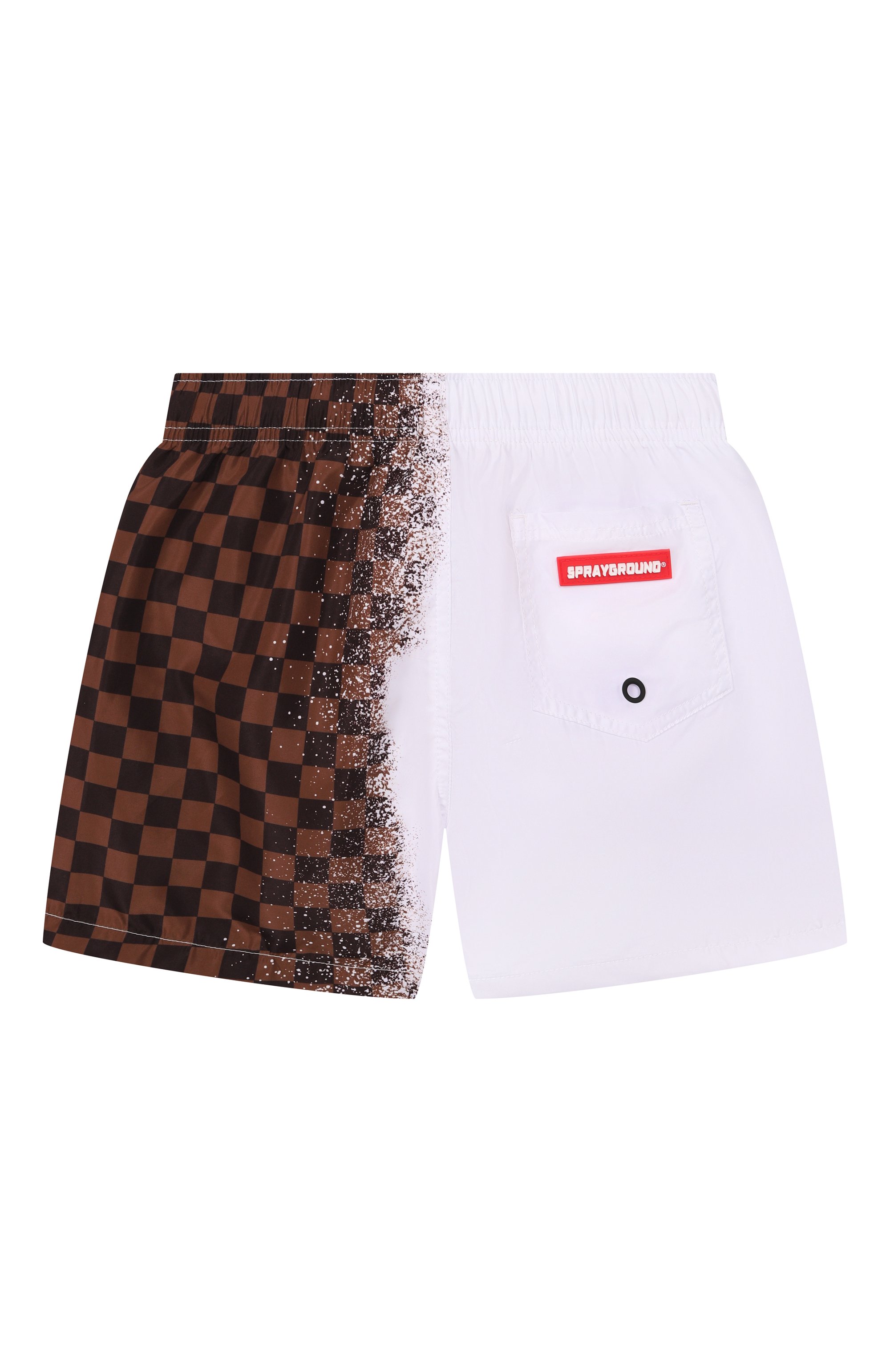 Плавки-шорты SPRAYGROUND, арт. SPY1469WHT/SPRAY SHARK IN PARIS BR0WN SWIM TRUNKS, фото 2