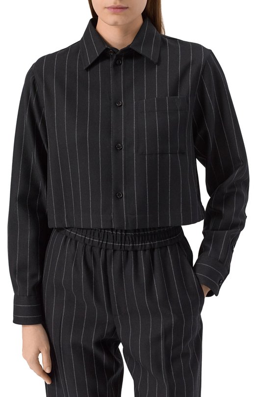 Шерстяная рубашка Burberry 8101124 Серый  8101124 Фото 3