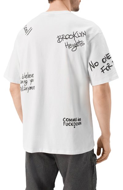 Хлопковая футболка COMME DES FUCKDOWN, арт. CFABM01552, фото 4