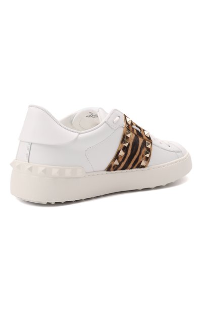 Кожаные кеды rockstud untitled VALENTINO, арт. WW2S0A01/SCM, фото 4