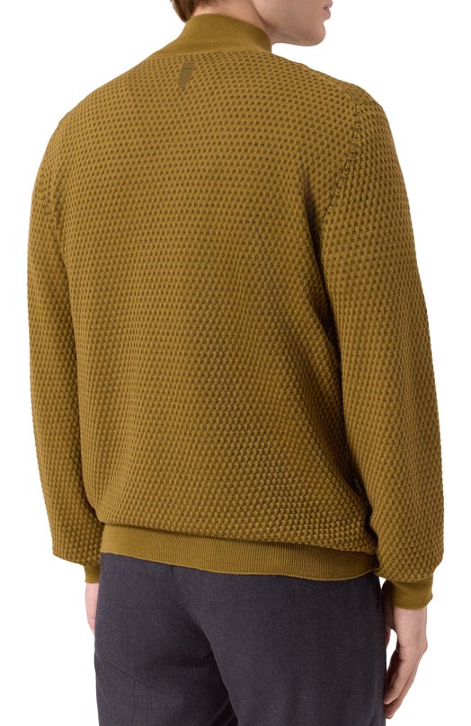 Свитер из шерсти и кашемира Canali C0015/MK02359 Коричневый  C0015/MK02359 Фото 4