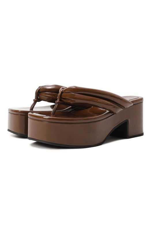 Лакированные сабо Dries Van Noten WS251/1544/189 Коричневый WS251/1544/189