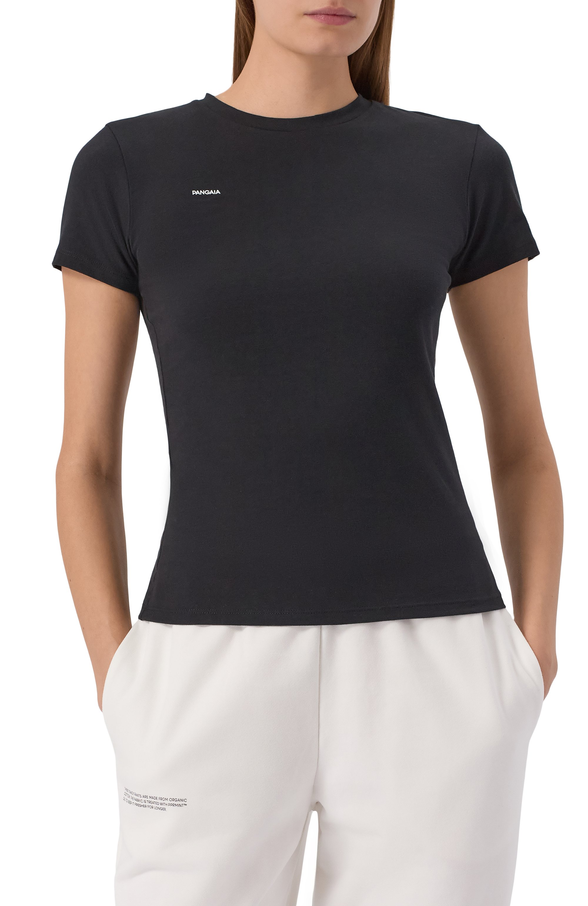 Хлопковая футболка PANGAIA черного цвета по цене 7150 руб., арт. 10002430, фото 3 Хлопковая футболка PANGAIA, арт. 10002430, фото 3