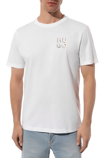 Хлопковая футболка HUGO, арт. 50508944, фото 3