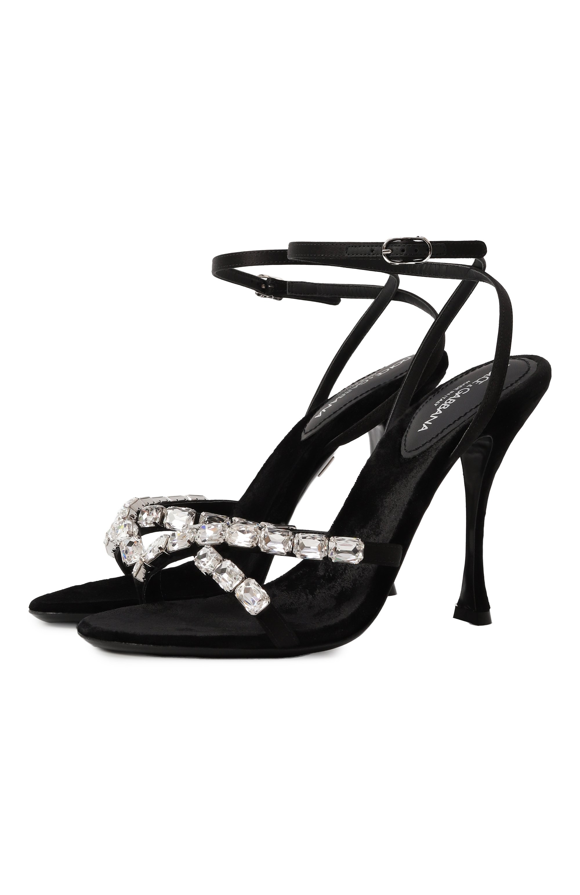 Текстильные босоножки keira 105 DOLCE & GABBANA, арт. CR1821/A6I68, фото 1