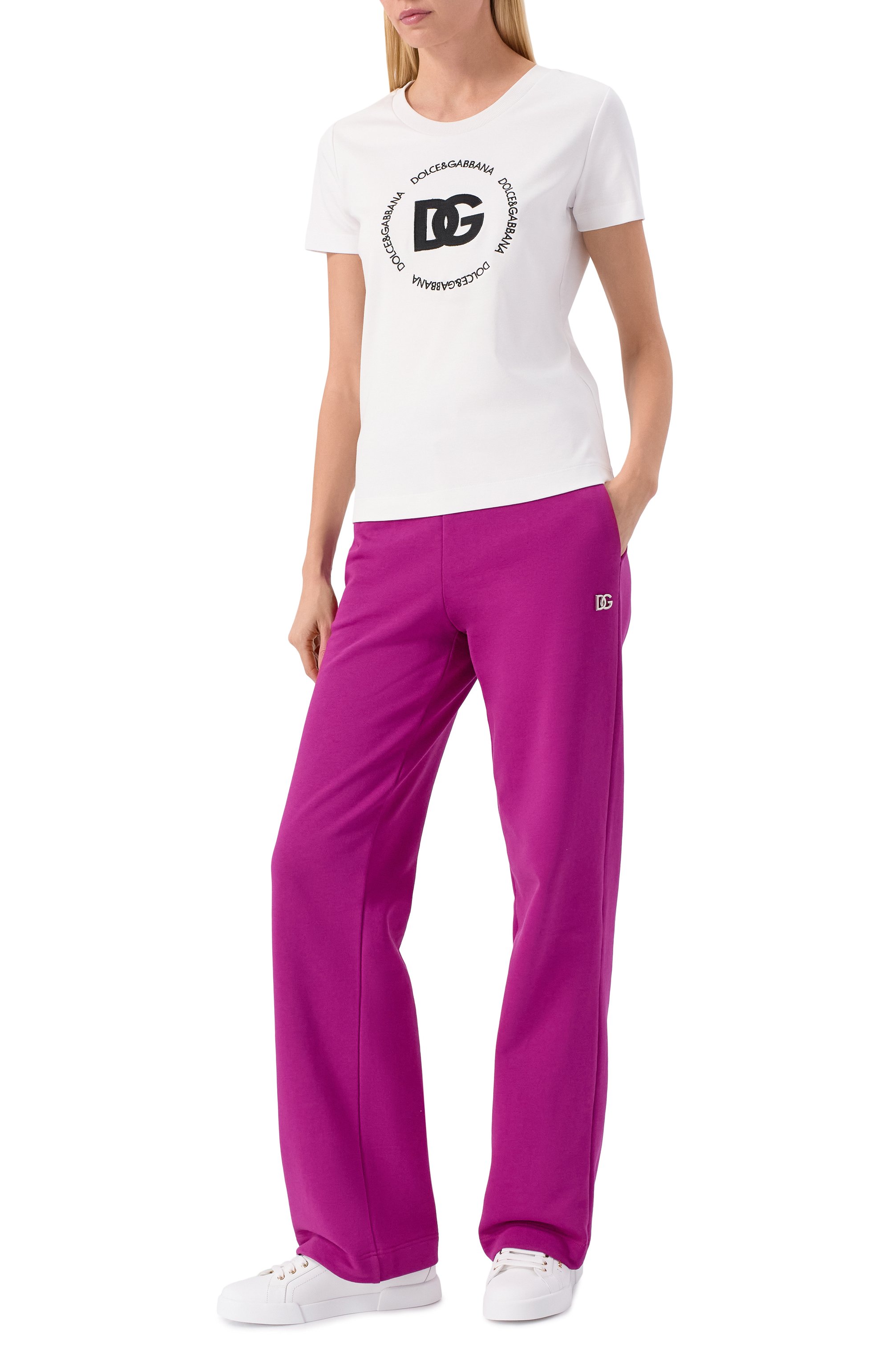 Кожаные кеды portofino DOLCE & GABBANA, арт. CK2329/AN298, фото 2