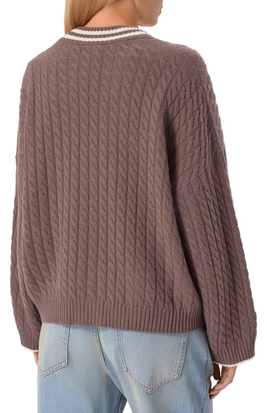 Кашемировый кардиган Brunello Cucinelli M12731516 Коричневый  M12731516 Фото 4