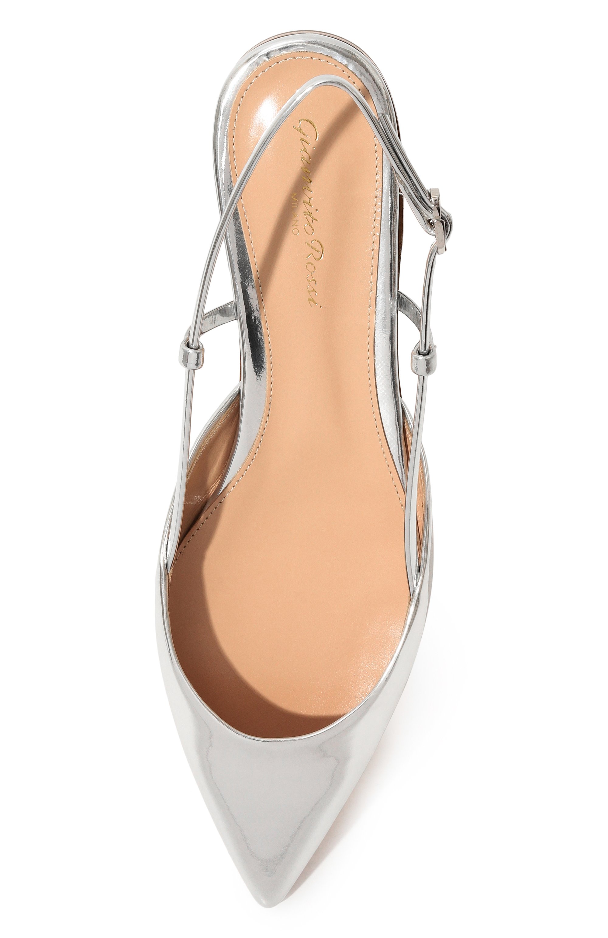 Кожаные балетки ascent GIANVITO ROSSI, арт. G95352.05CU0.METARGE, фото 6