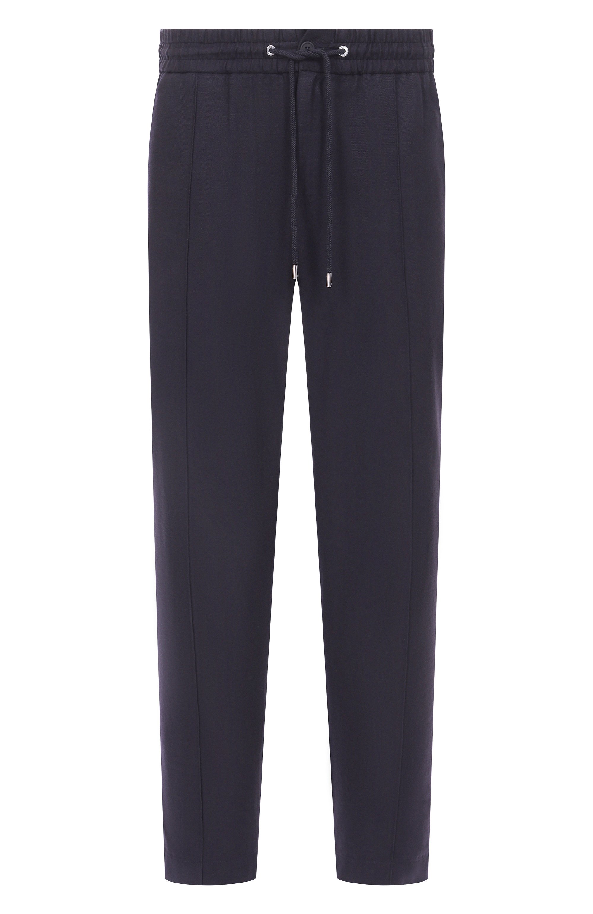 Брюки из хлопка и вискозы DOLCE & GABBANA темно-синего цвета по цене 125500 руб., арт. GP147T/FCTAB, фото 1 Брюки из хлопка и вискозы DOLCE & GABBANA, арт. GP147T/FCTAB, фото 1