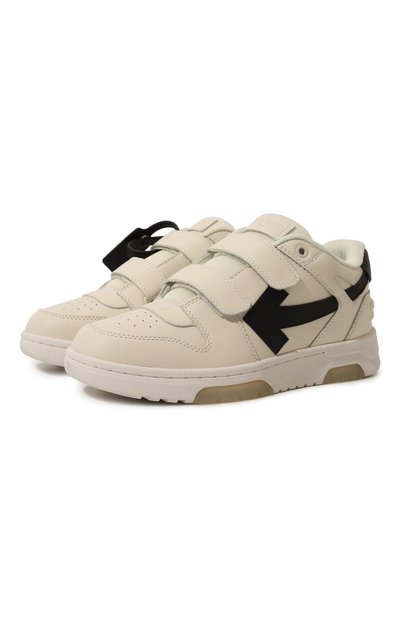 Кожаные кеды out of office OFF-WHITE, арт. 0BIA008S24LEA001/28-34, фото 1