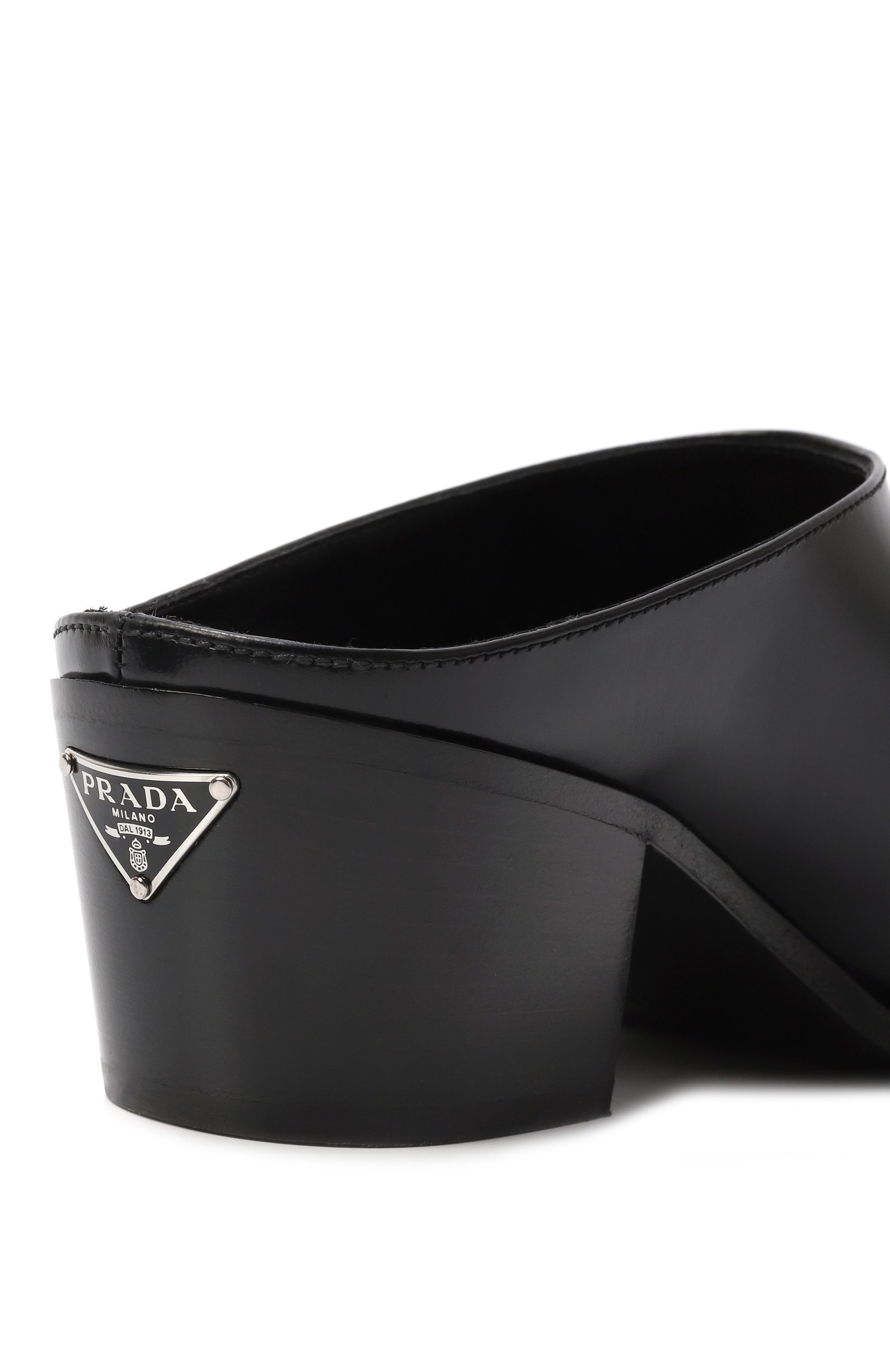 Кожаные мюли PRADA, арт. 1S141NF055055 F0002, фото 7