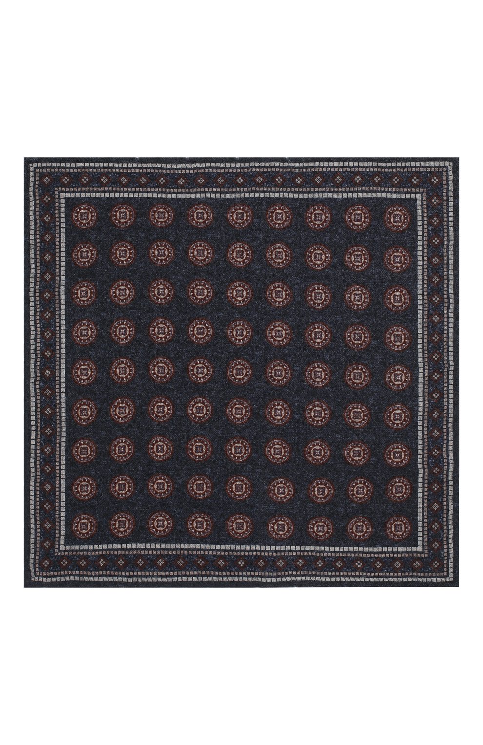 Шерстяной платок BRUNELLO CUCINELLI синего цвета по цене 22400 руб., арт. ML8430091, фото 3 Шерстяной платок BRUNELLO CUCINELLI, арт. ML8430091, фото 3
