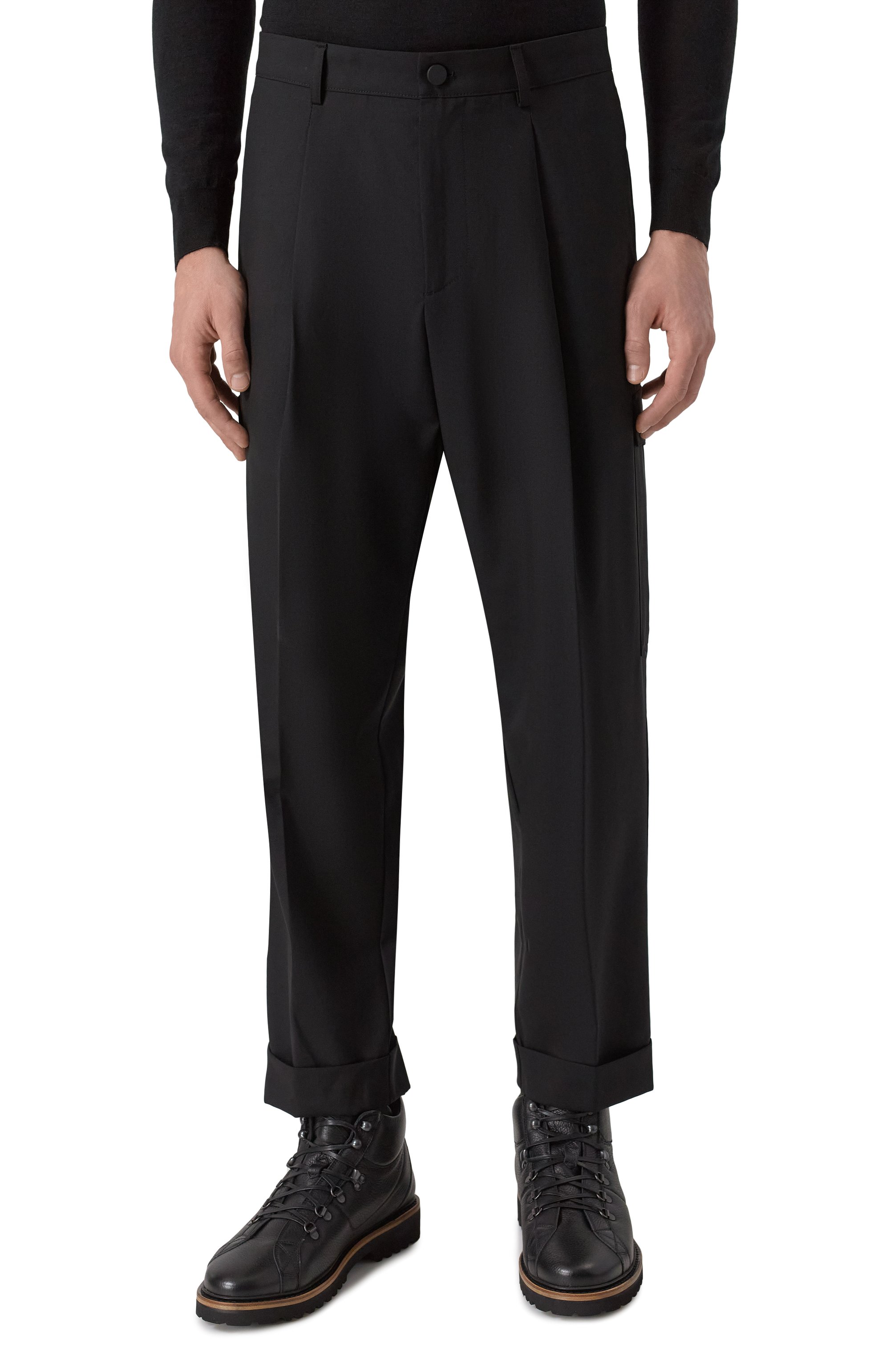 Шерстяные брюки-карго KITON, арт. UPKN024K0371109, фото 3