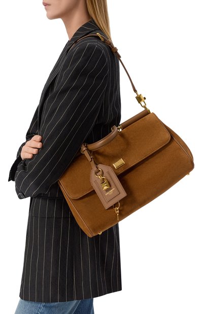 Сумка my sicily DOLCE & GABBANA светло-коричневого цвета по цене 313500 руб., арт. BB7782/B0903, фото 2 Сумка my sicily DOLCE & GABBANA, арт. BB7782/B0903, фото 2