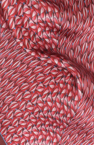 Шелковый платок ZILLI красного цвета по цене 8995 руб., арт. 50715/HANDKERCHIEFS, фото 2 Шелковый платок ZILLI, арт. 50715/HANDKERCHIEFS, фото 2