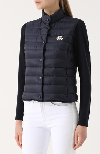Стеганый пуховый жилет с воротником-стойкой MONCLER, арт. C1-093-48303-99-53048, фото 3