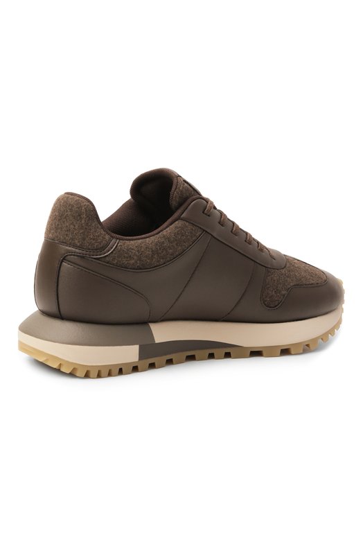 Комбинированные кроссовки Emporio Armani EM002851/AF18013 Коричневый  EM002851/AF18013 Фото 5