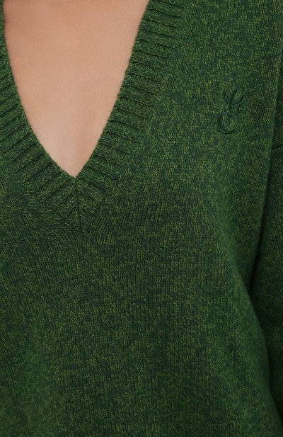 Шерстяной свитер GANNI зеленого цвета по цене 23250 руб., арт. K1573, фото 5 Шерстяной свитер GANNI, арт. K1573, фото 5