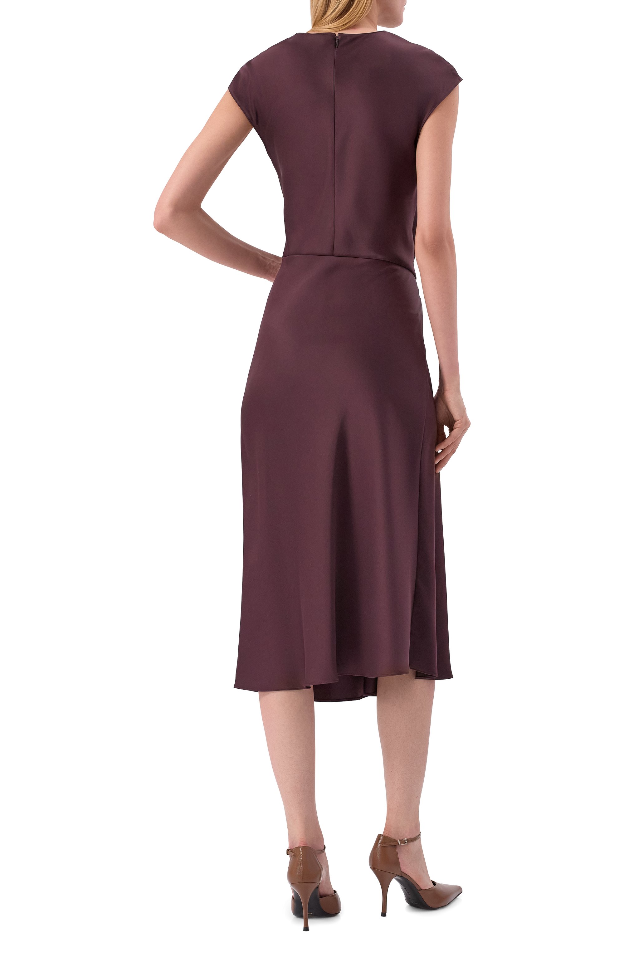 Атласное платье THEORY, арт. P1009607, фото 3