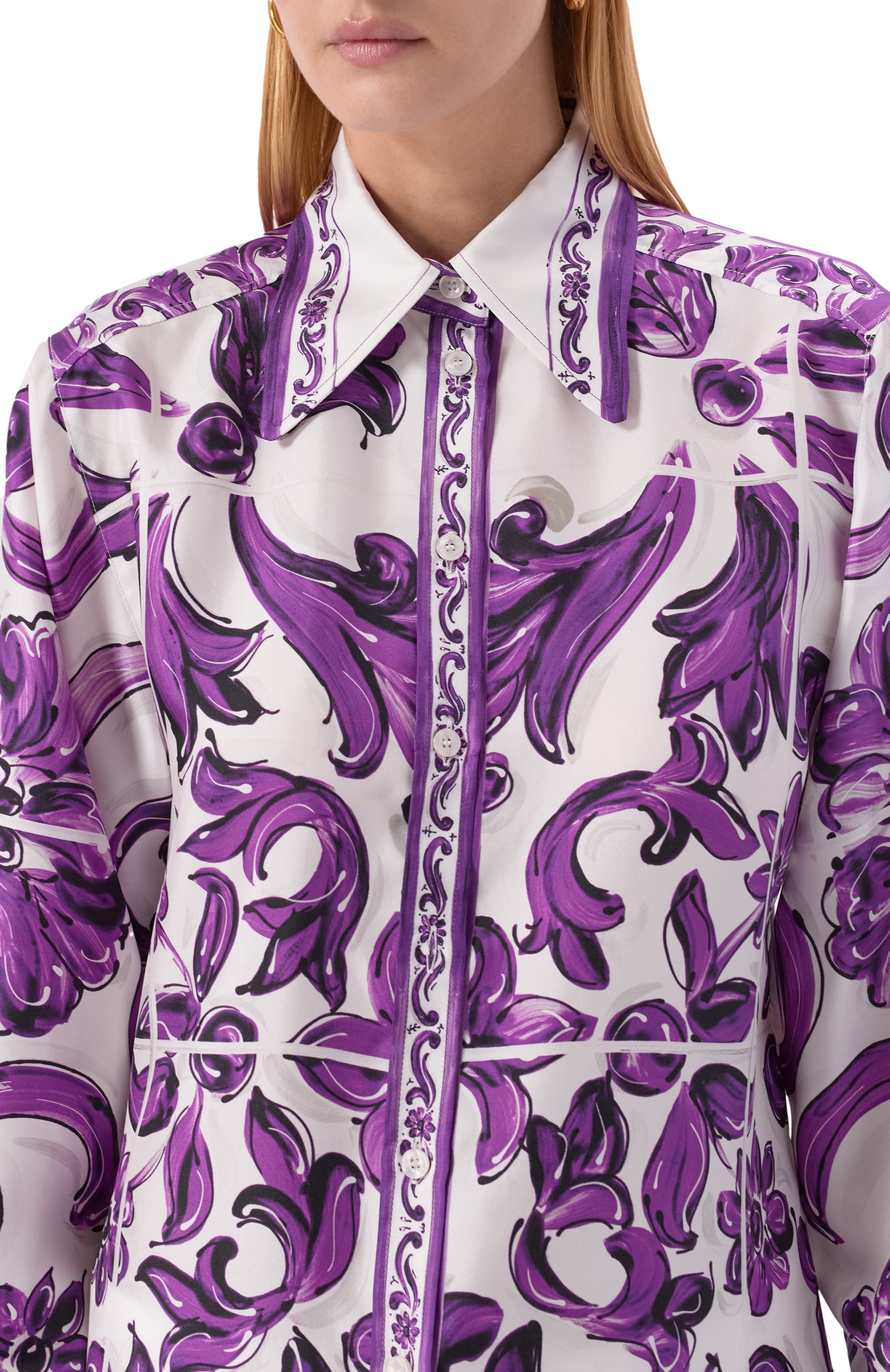 Шелковая рубашка DOLCE & GABBANA, арт. F5T51T/HI1ZQ, фото 5