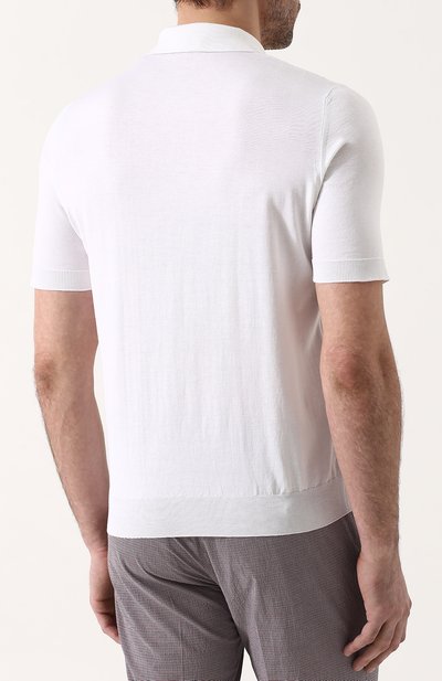 Поло с короткими рукавами из смеси шелка и хлопка ZILLI, арт. MBP-PB412-CAMU1/MC03, фото 4