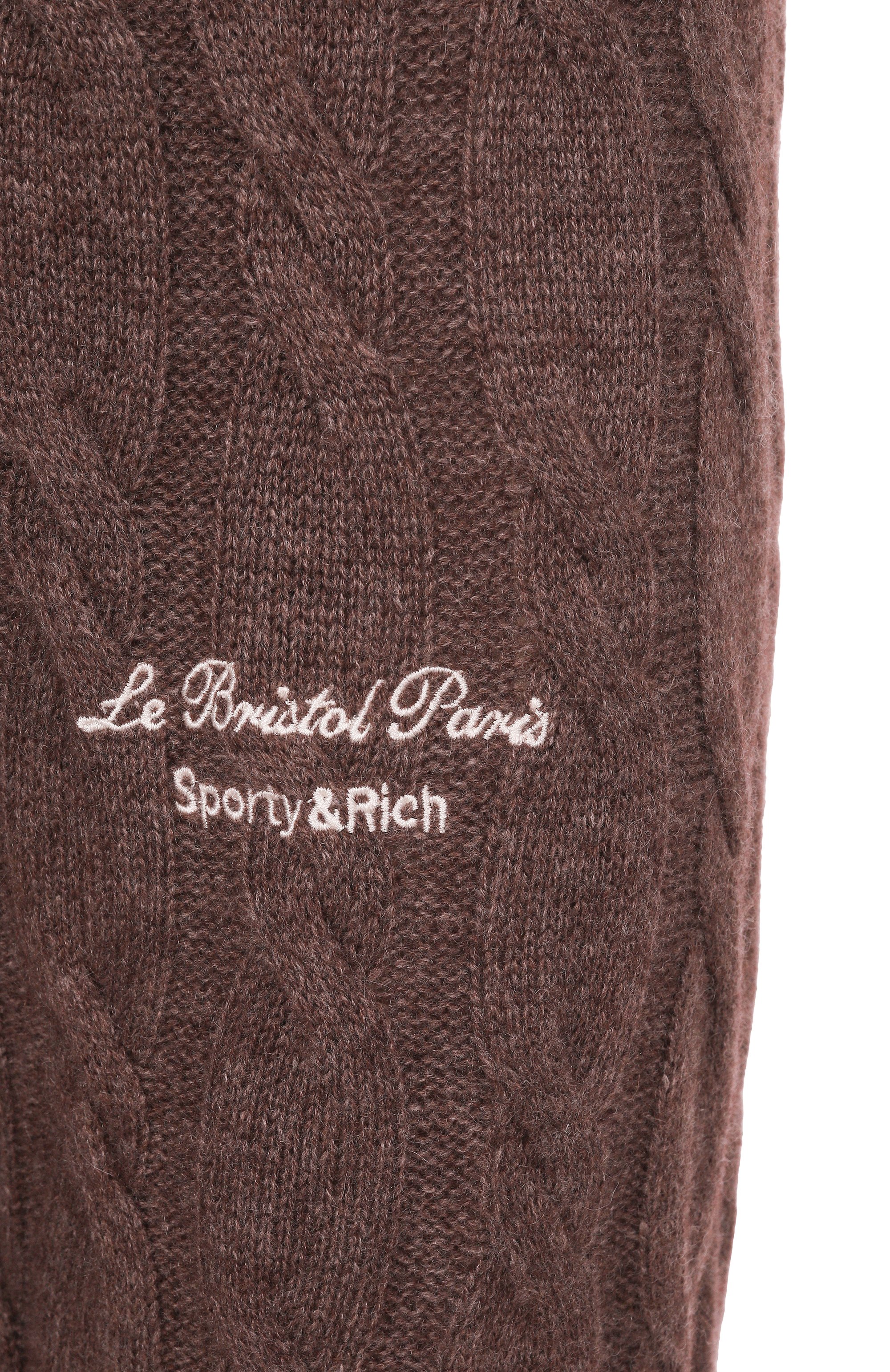 Брюки из кашемира и шерсти sporty & rich x le bristol paris SPORTY AND RICH, арт. PA041517619BR03, фото 6