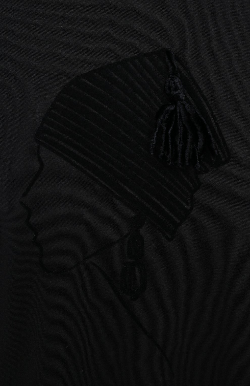 Хлопковая футболка GIORGIO ARMANI черного цвета по цене 42350 руб., арт. 6HAM62/AJMCZ, фото 5 Хлопковая футболка GIORGIO ARMANI, арт. 6HAM62/AJMCZ, фото 5