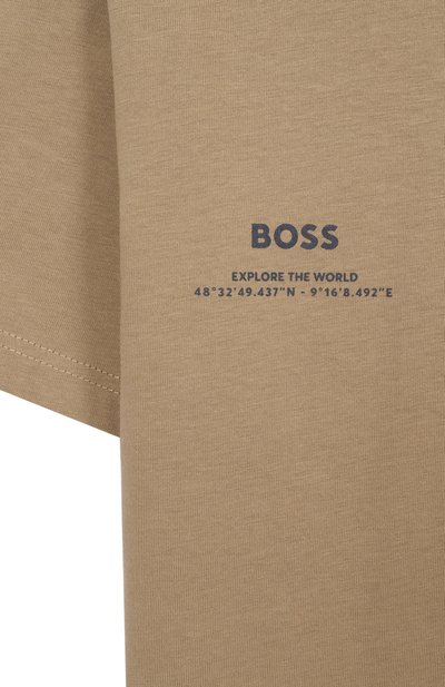 Хлопковая футболка BOSS, арт. J52974, фото 3