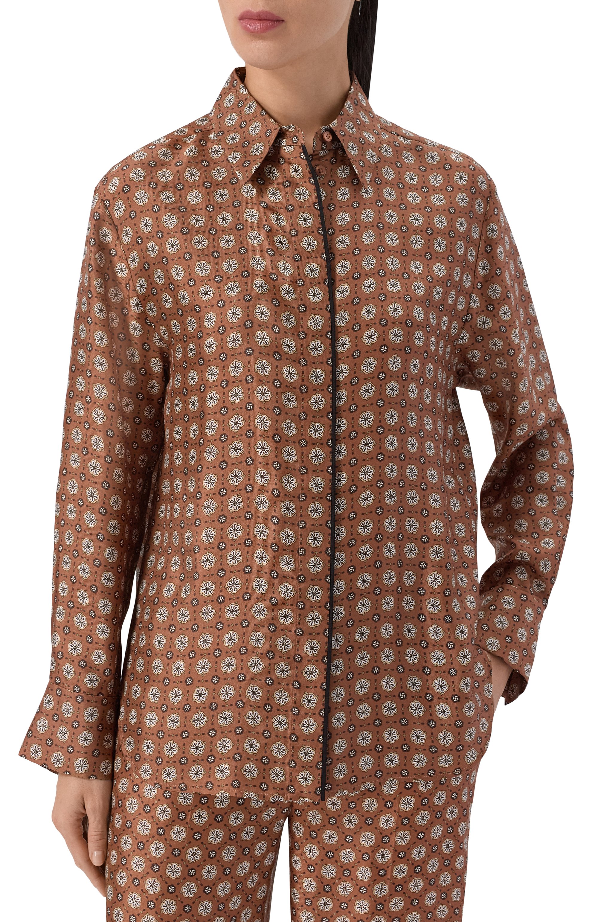 Шелковая рубашка DOROTHEE SCHUMACHER, арт. 349216, фото 3