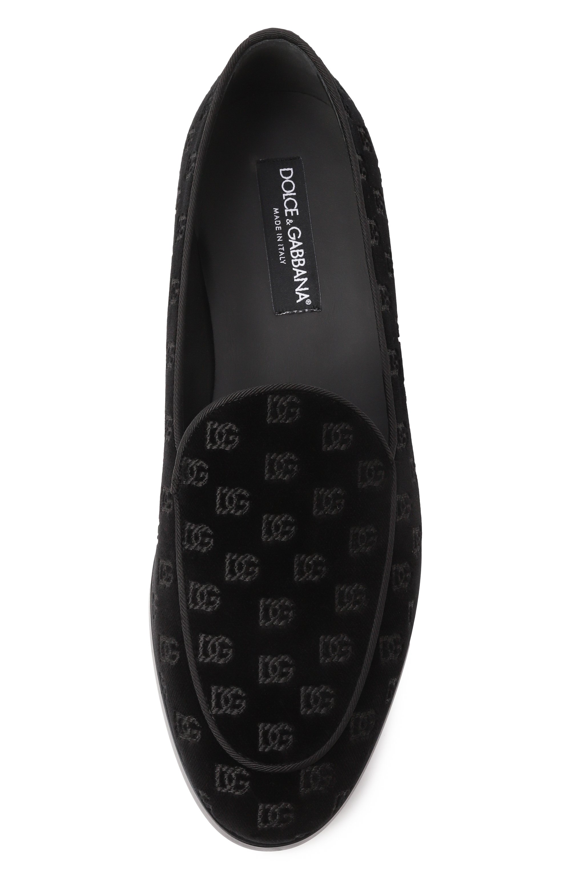 Текстильные лоферы altavilla DOLCE & GABBANA черного цвета по цене 99500 руб., арт. A50680/A6569, фото 6 Текстильные лоферы altavilla DOLCE & GABBANA, арт. A50680/A6569, фото 6