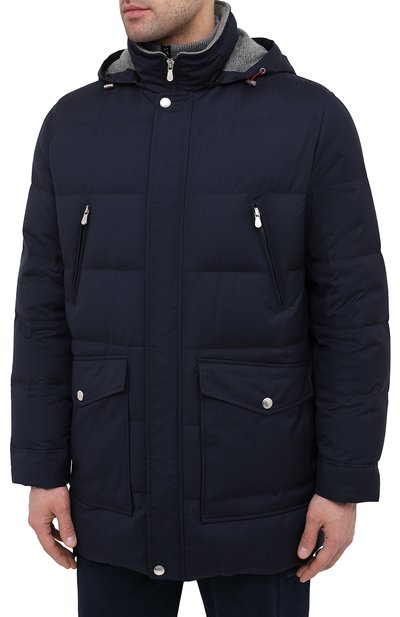 Пуховик BRUNELLO CUCINELLI темно-синего цвета по цене 527000 руб., арт. MN4951763, фото 3 Пуховик BRUNELLO CUCINELLI, арт. MN4951763, фото 3