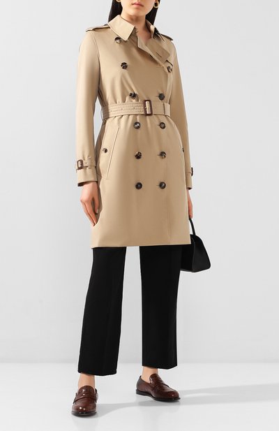 Хлопковый тренч kensington BURBERRY бежевого цвета по цене 249000 руб., арт. 4073373, фото 2 Хлопковый тренч kensington BURBERRY, арт. 4073373, фото 2