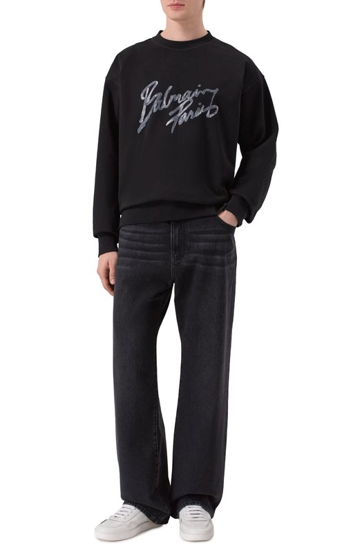 Джинсы Loose Balmain GH1ML135/DG13 Чёрный  GH1ML135/DG13 Фото 2